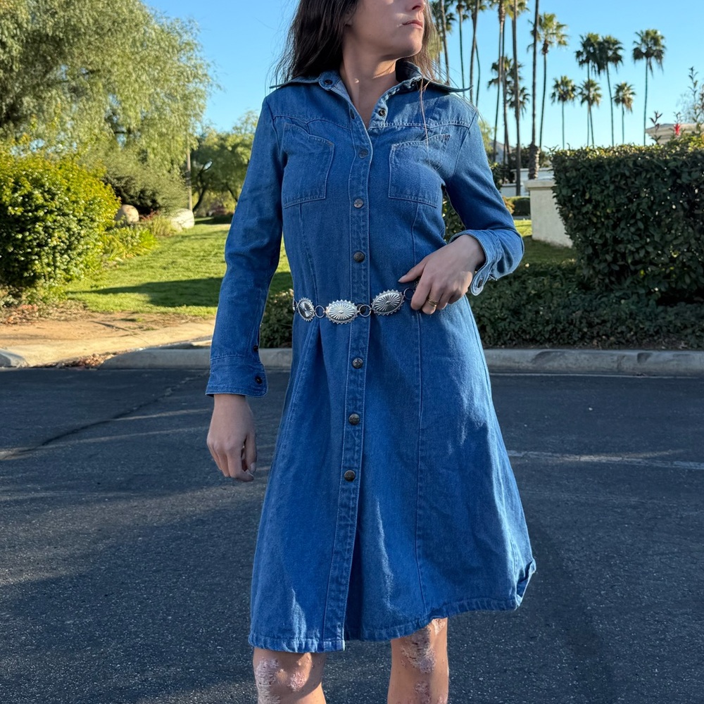 Vintage Jack Jeans long sleeve denim dress women’s XS